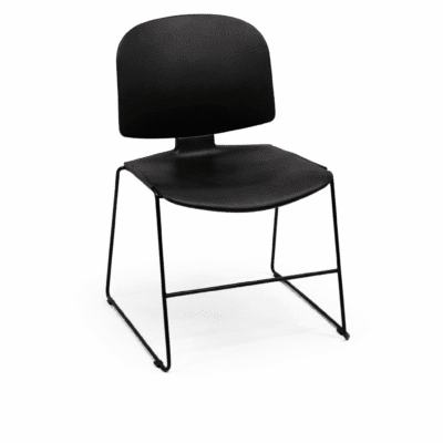 #8 Black Stack Chair