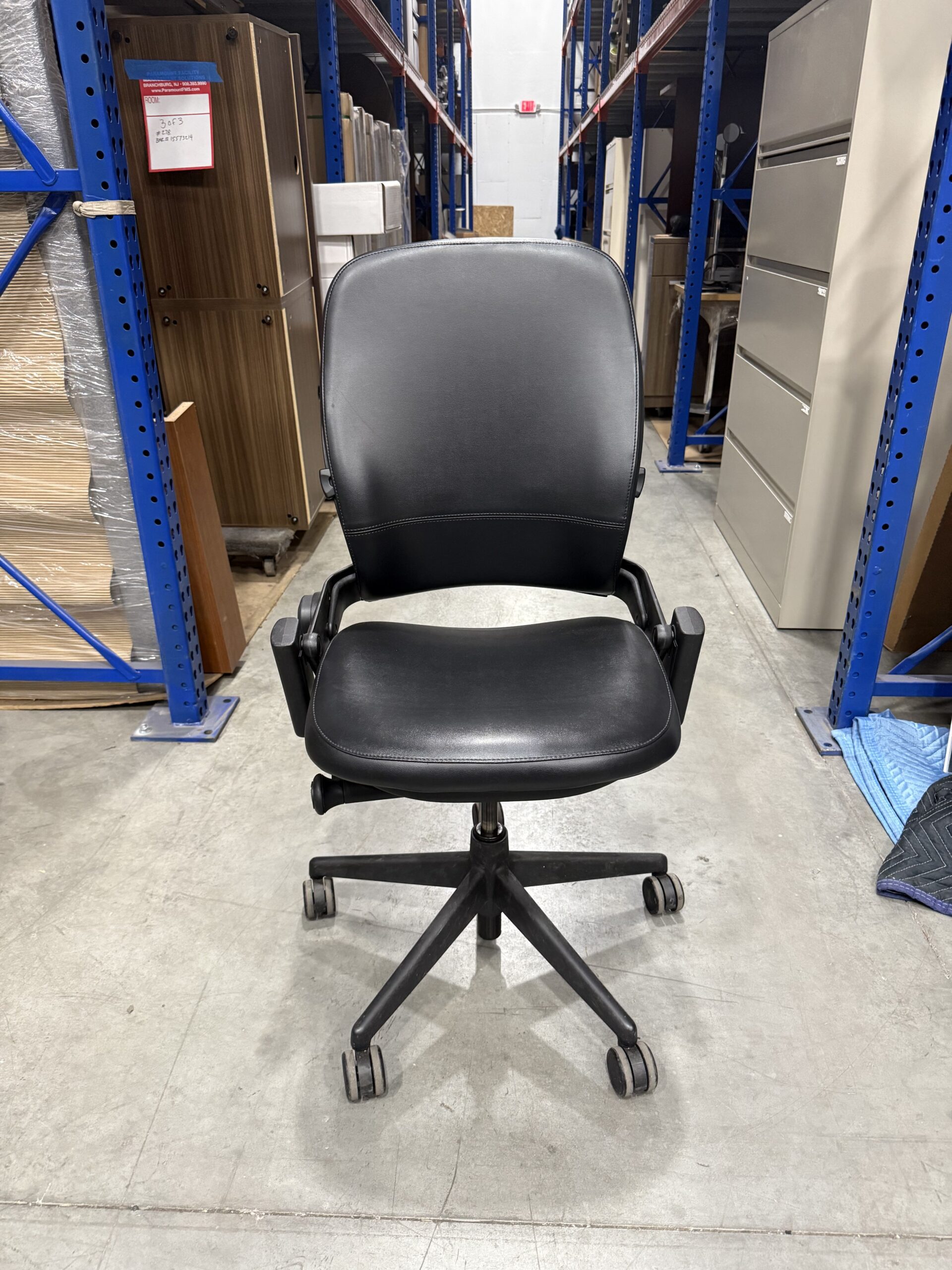 #507 Steelcase Leather Leap V2