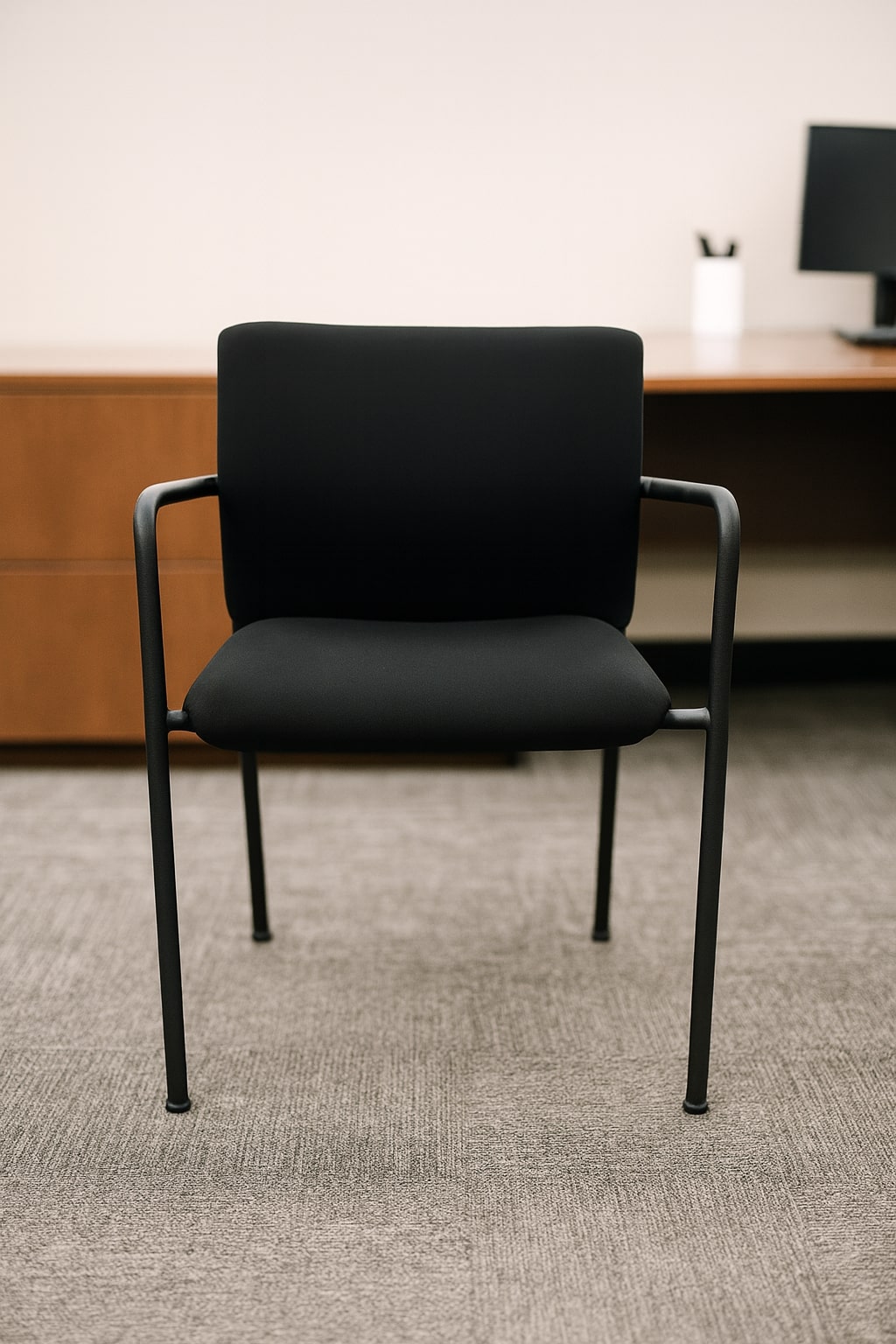 #132 Turnstone Black Stackable Chair